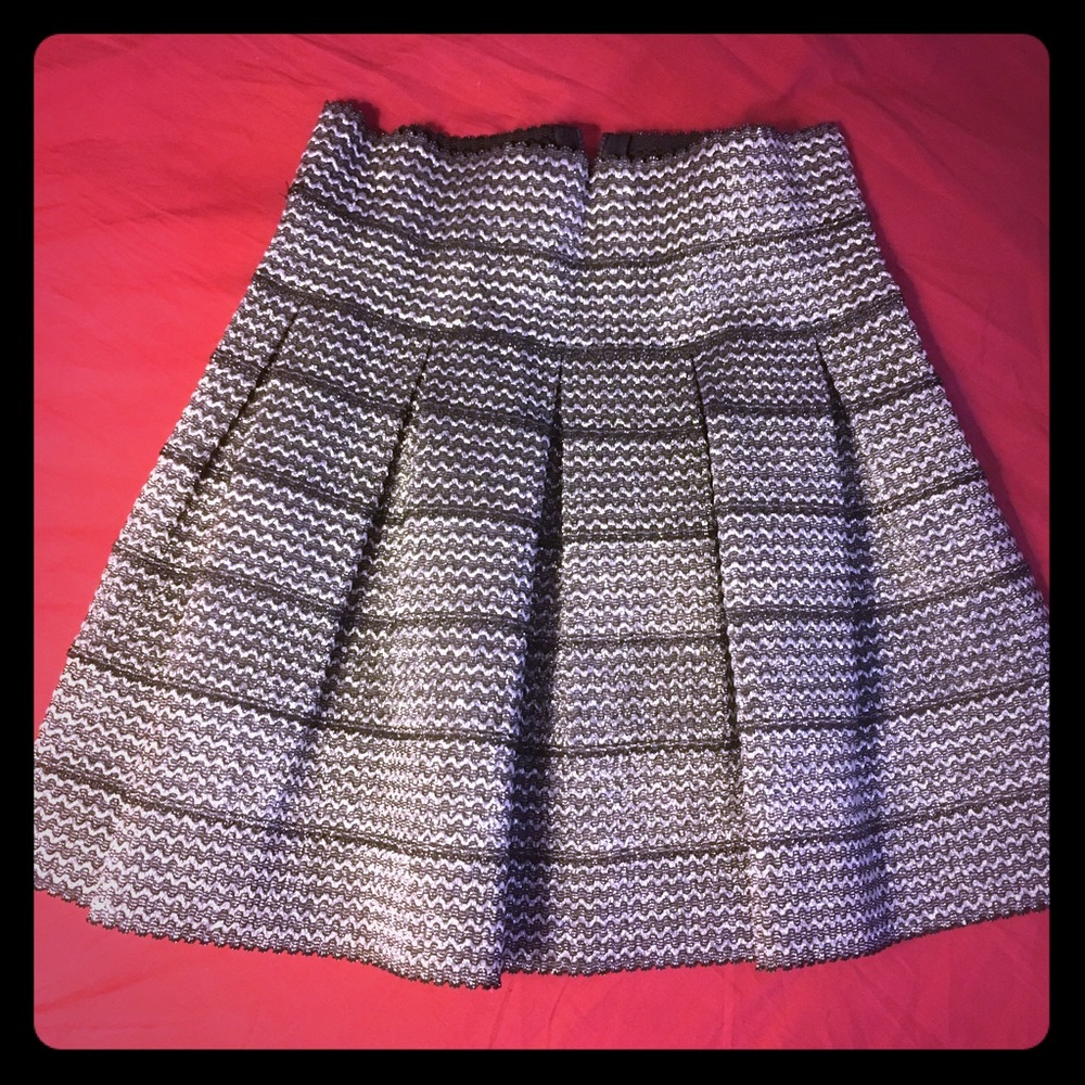 Metallic short skirt